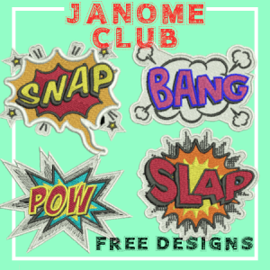 Janome Club - Pop Art Stickers