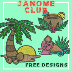 Janome Club Summer Fun Designs
