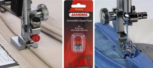 Janome Concealed Zipper Foot AOTM Banner