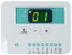 Janome DC2200 easy to use function keys and display screen