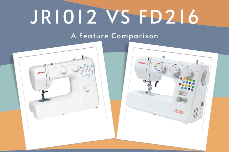 Janome FD216 Sewing Machine comparison with JR1012