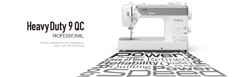 Janome HD9 QC Professional Banner showing features
