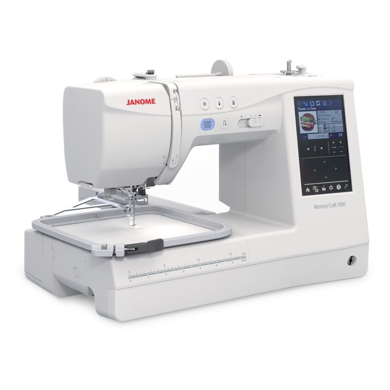 Janome MC1000 Sewing & Embroidery Machine Side View