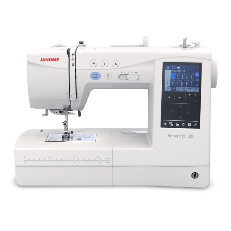 Janome MC1000 Sewing & Embroidery Machine Front View
