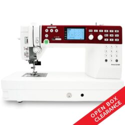 Front View of the Janome MC6650 Flatbed Quilting Machine