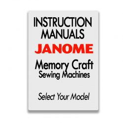 Janome Instruction Manuals for Memory Craft Models