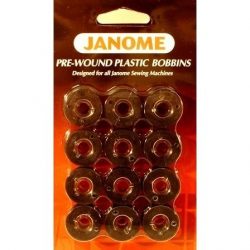 Janome Pre-wound Black Bobbinfil Bobbins