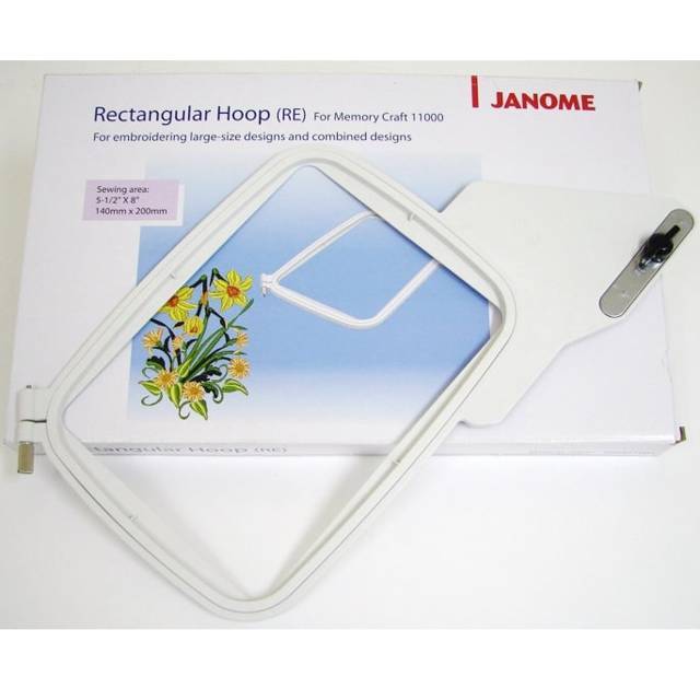 Janome Rectangle (RE) Hoop for the MC11000 Janome Sewing Centre