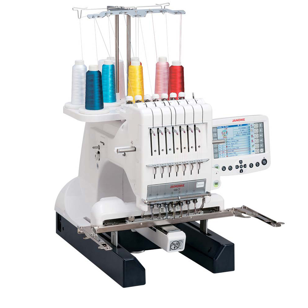 Shop Demonstration MB7 SemiIndustrial Embroidery Machine Janome