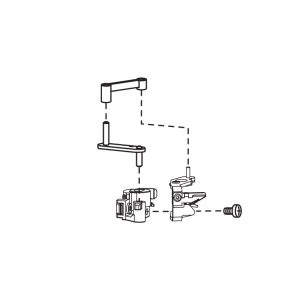 DIagram of the Janome Needle Threader on the MC15000