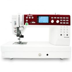 Front View of the Janome MC6650 Flatbed Quilting Machine