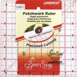 Sew Easy Square Patchwork Ruler (6.5" X 6.5")