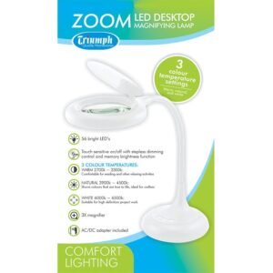 Triumph LED Magnifier Table Lamp