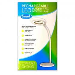 Triumph Rechargeable LED Magnifying Desktop Lamp