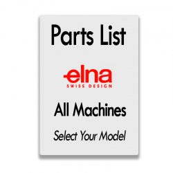Elna Parts List for various Elna Sewing Machines