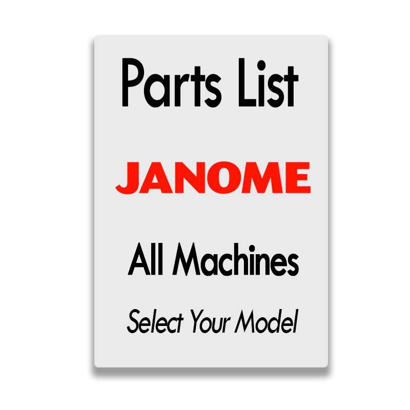 Sewing Machine Partslist