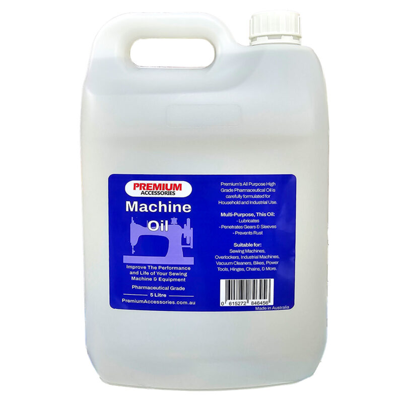 Premium Sewing Machine Oil 5 Litre Bottle