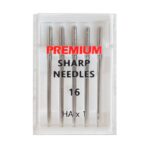 Premium Size 16 Sharp Sewing Machine Needles for Janome