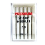 Premium Size 18 Sharp Sewing Machine Needles for Janome