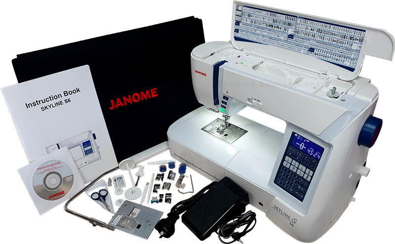 Janome Skyline S6 with All Accessories Included