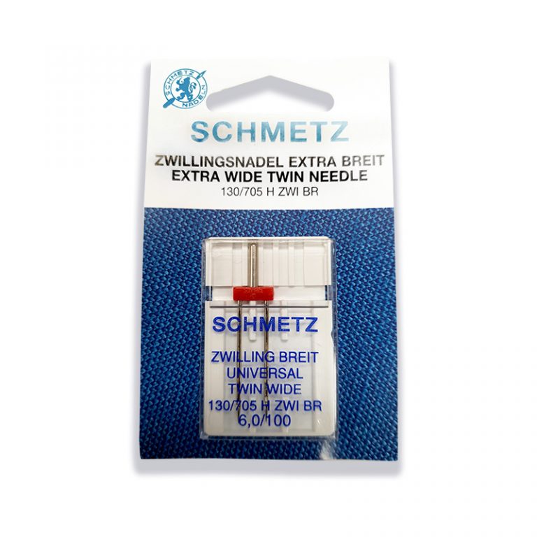 Schmetz System Extra Wide Twin Needle 6.0mm Fits Janome and Elna