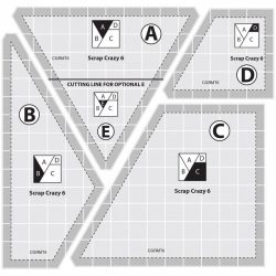 Scrap Crazy Quilt Templates Set