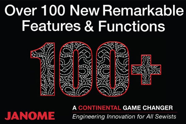 100+ Functions on Janome Continental