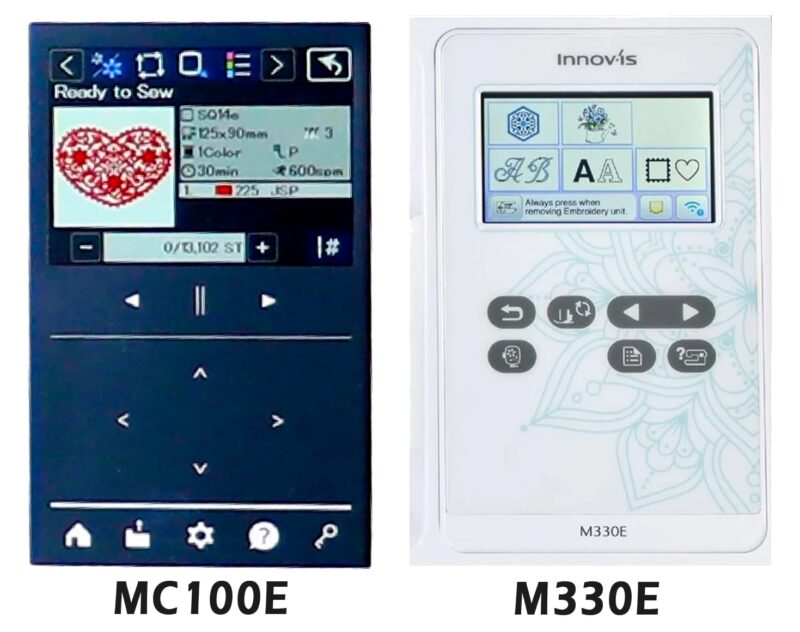 Touch Screen Comparison on Compact Embroidery Machines