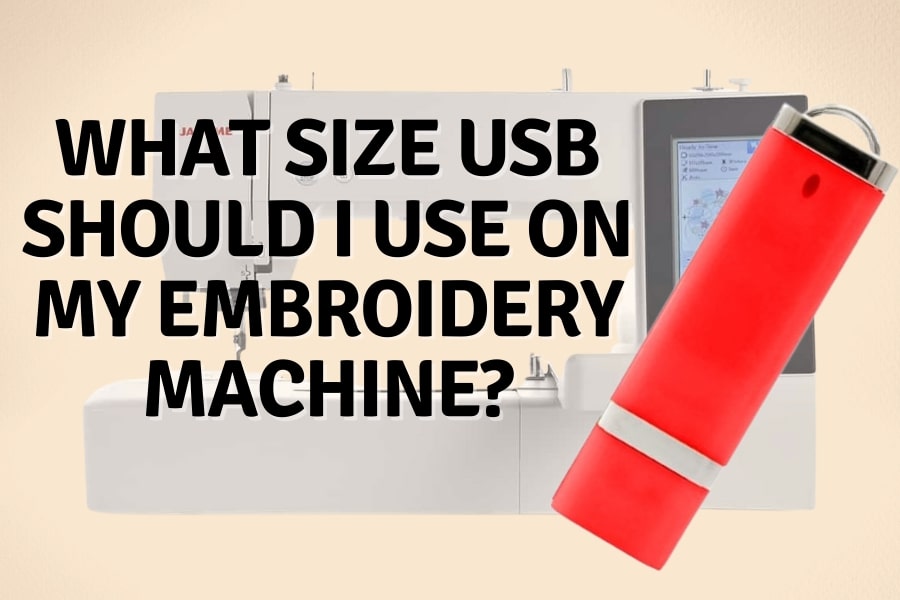 what USB should I use with my embroidery machine?