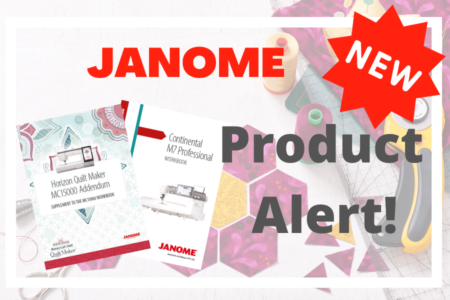 Whats New -Janome Workbooks now available in Australia