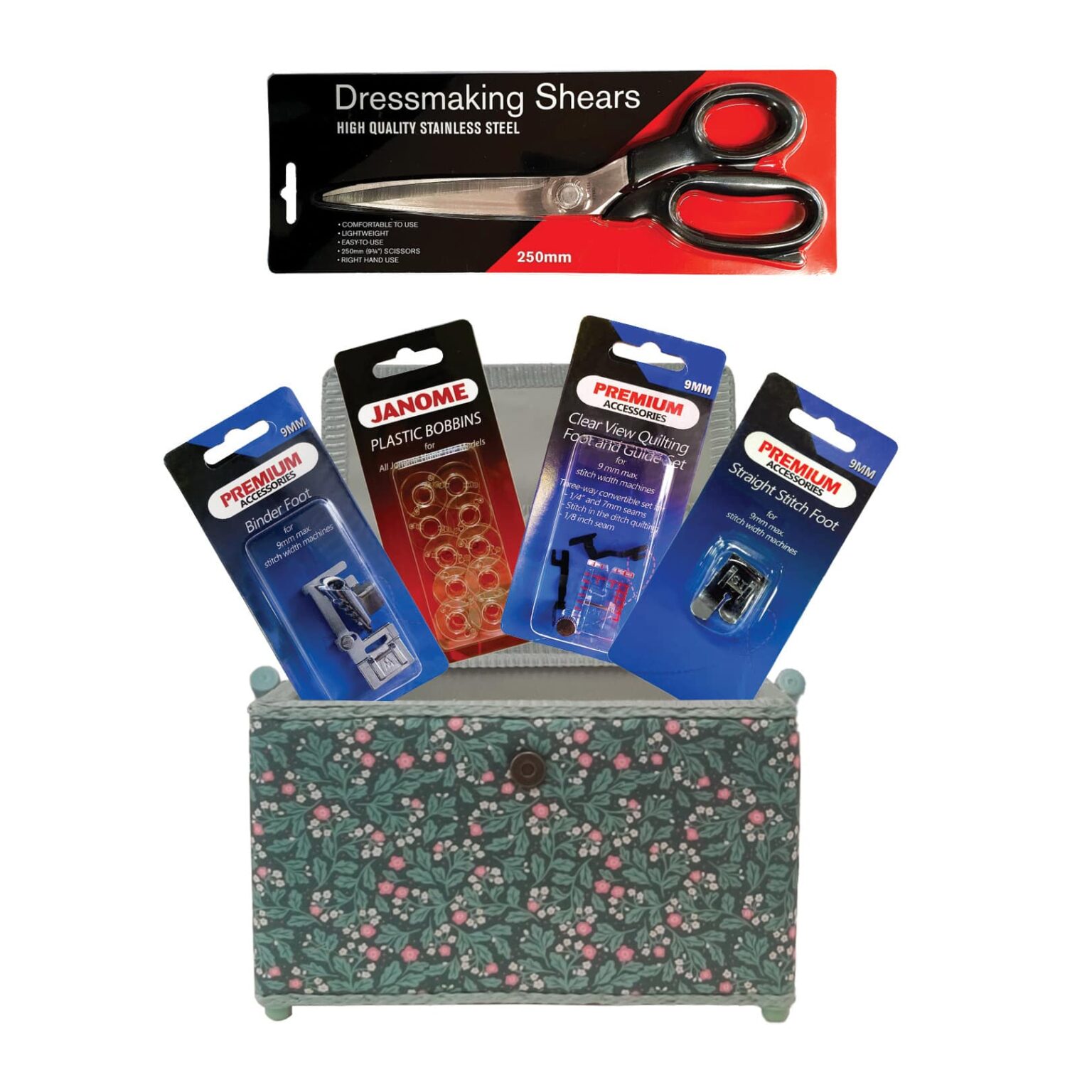 Janome 9mm Gift Pack with Sewing Box Janome Sewing Centre Everton Park