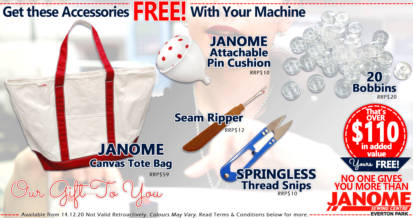 Janome DC1030 sewing machine Janome Sewing Centre Everton Park