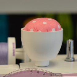 Closeup of the Janome Attachable Pin Cushion