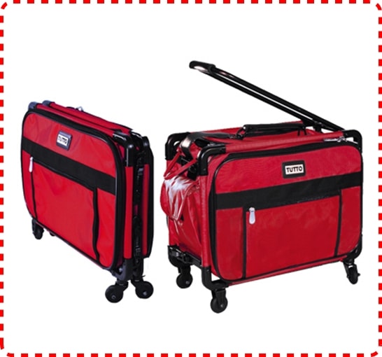 Tutto Machine on Wheels Large Red 21L x 14H x 12D 